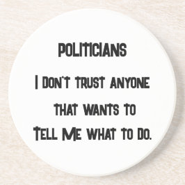 Posavasos No confío