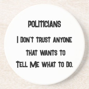 Posavasos No confío