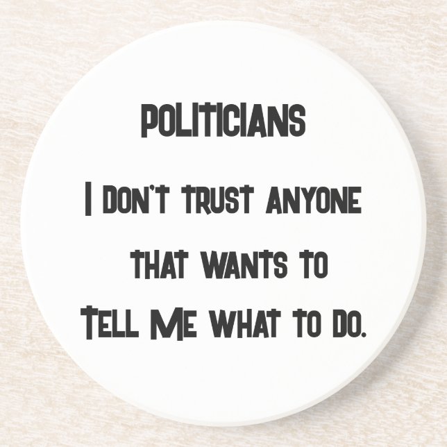 Posavasos No confío (Frente)