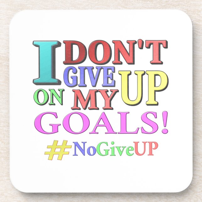 Posavasos "NO DEJES DE DAR OBJETIVOS". Diseño. ¡Hazte con un (Frente)