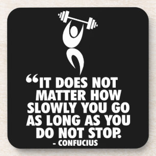 Posavasos NO DETENER. Motivación de entrenamiento por "Levan