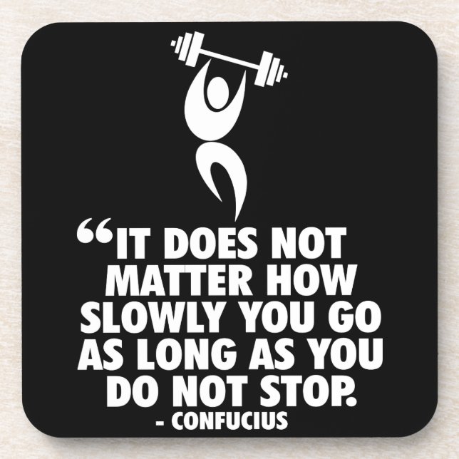 Posavasos NO DETENER. Motivación de entrenamiento por "Levan (Frente)