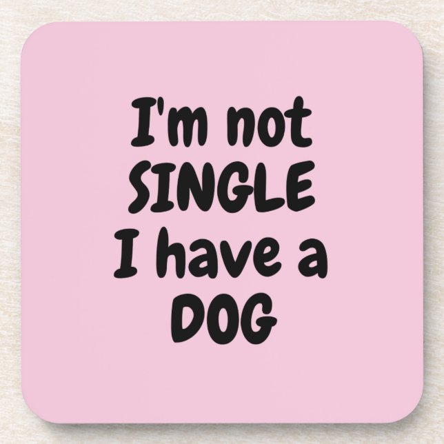 Posavasos No estoy Solo Soporte de plástico duro - Juego de  (Frente)