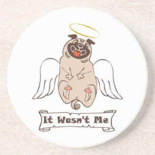 Posavasos No fue una cita graciosa de ángel pug de mí