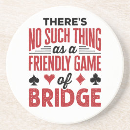 Posavasos No hay tal cosa como un juego de amigos del puente