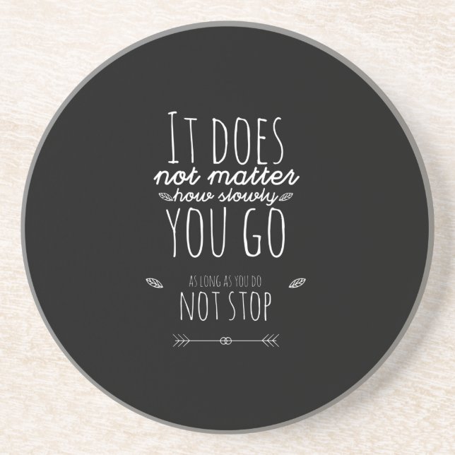 Posavasos No importa lo lento que te vayas (Frente)