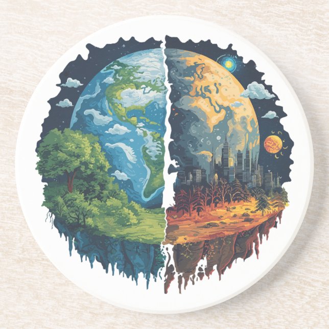 Posavasos No matemos el planeta (Frente)