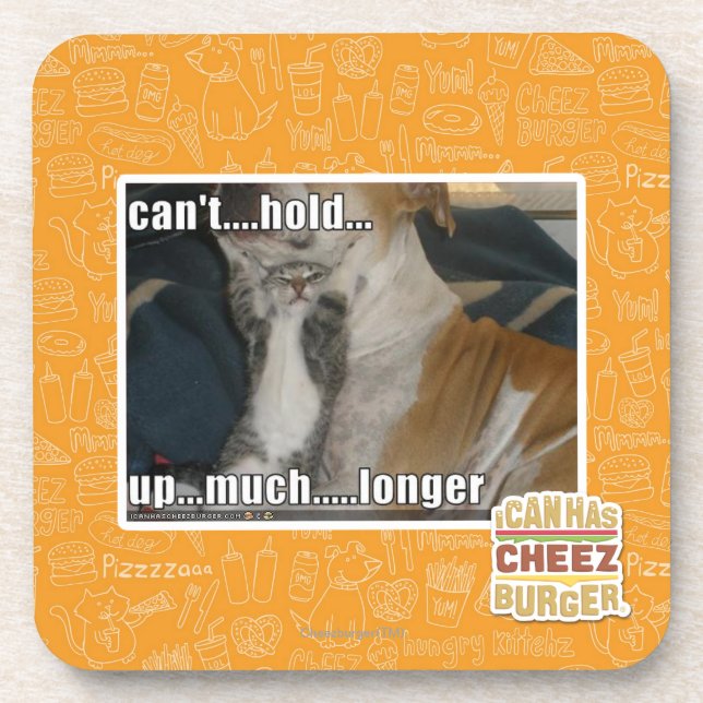 Posavasos No puede soportar mucho más de largo (Frente)