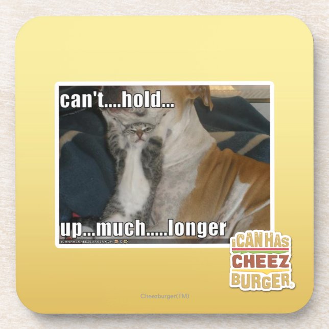 Posavasos No puede soportar mucho más de largo (Frente)