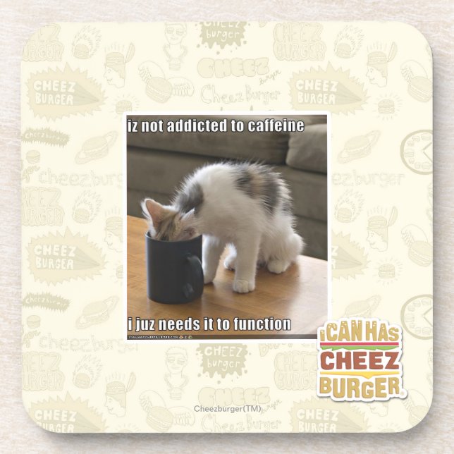 Posavasos No se envicia al cafeína (Frente)