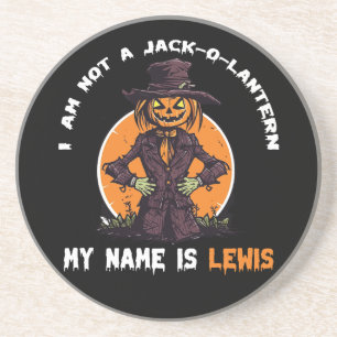 Posavasos No soy un Jack-o-Lantern Mi nombre es Lewis