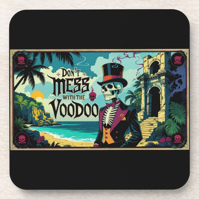 Posavasos No te metas con el vodoo (Frente)