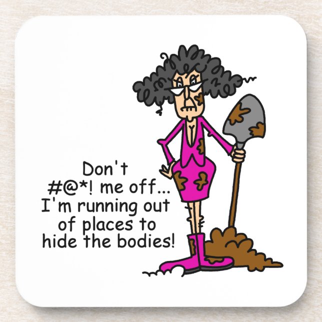 Posavasos No te metas conmigo (Frente)