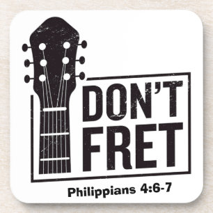 Posavasos No te preocupes (Filipenses 4:6-7) Guitarra