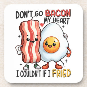 Posavasos No te vayas tocino mi corazón