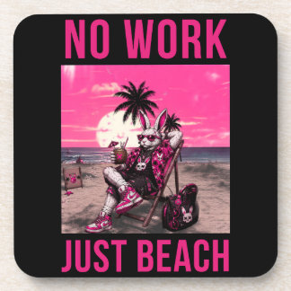Posavasos No Trabajo Solo Playa
