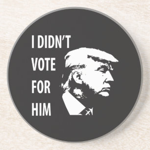 Posavasos No voté por Trump