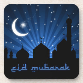 Posavasos Noche azul de la Mezquita Eid