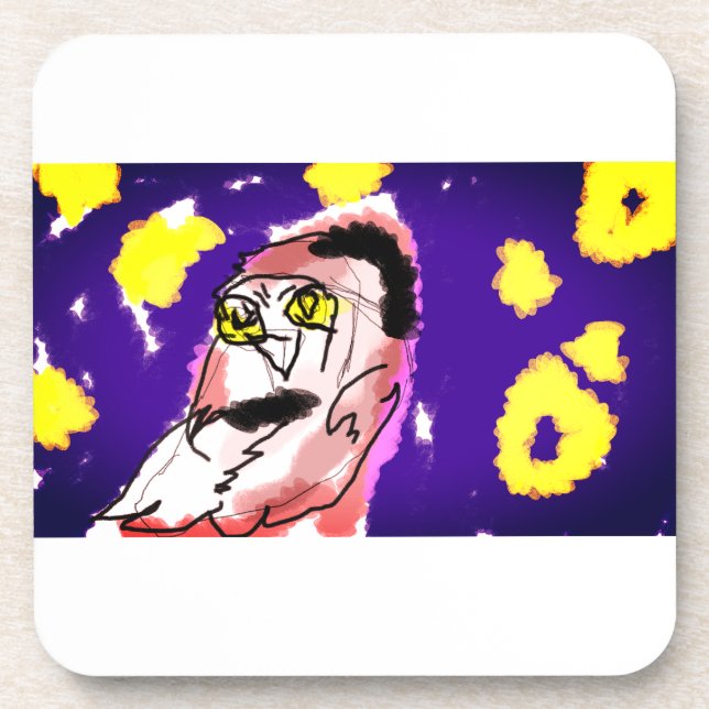 Posavasos Noche de búho de nieve (Frente)