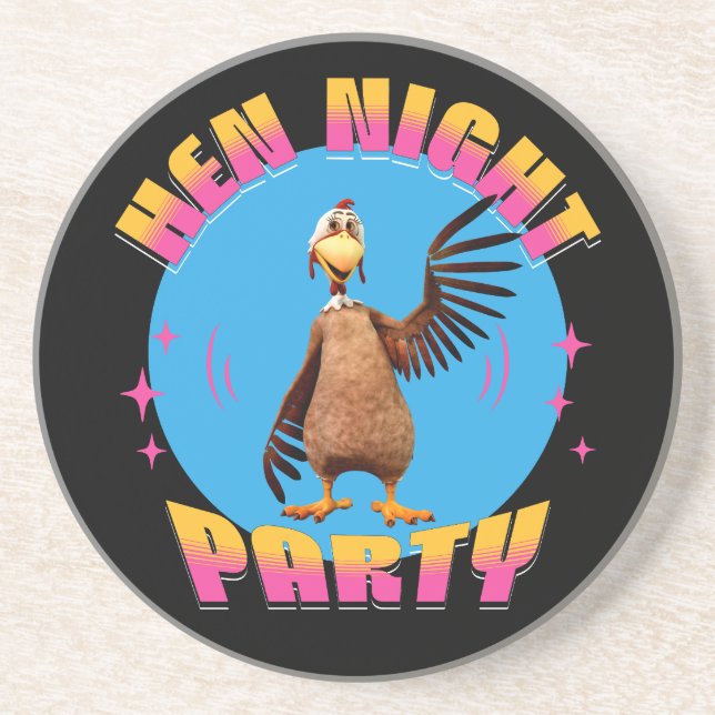 Posavasos Noche de Chicas Fiesta Divertida de Despedida de S (Frente)