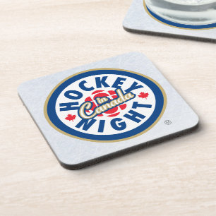 Posavasos Noche de hockey en la montaña rusa de Canadá (conj