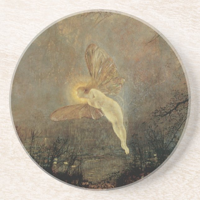 Posavasos Noche de verano de Grimshaw, arte victoriano vinta (Frente)