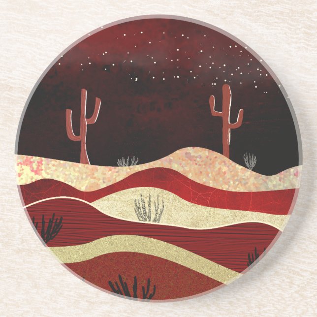Posavasos Noche del desierto (Frente)