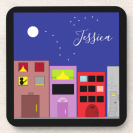 Posavasos Noche en la ciudad