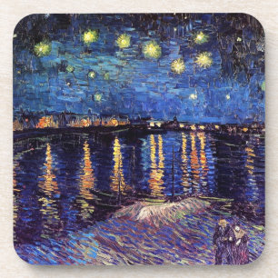 Posavasos Noche estrellada sobre el Ródano por Van Gogh