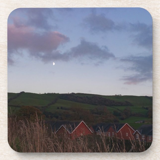 Posavasos Noche pacífica en Newtown (Frente)