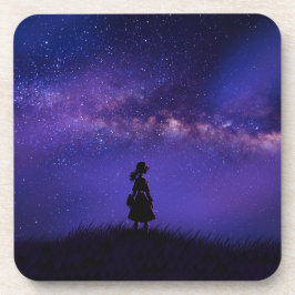 Posavasos Noche solitaria y estrellada