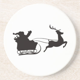 Posavasos Nochebuena navideña moderna y reno