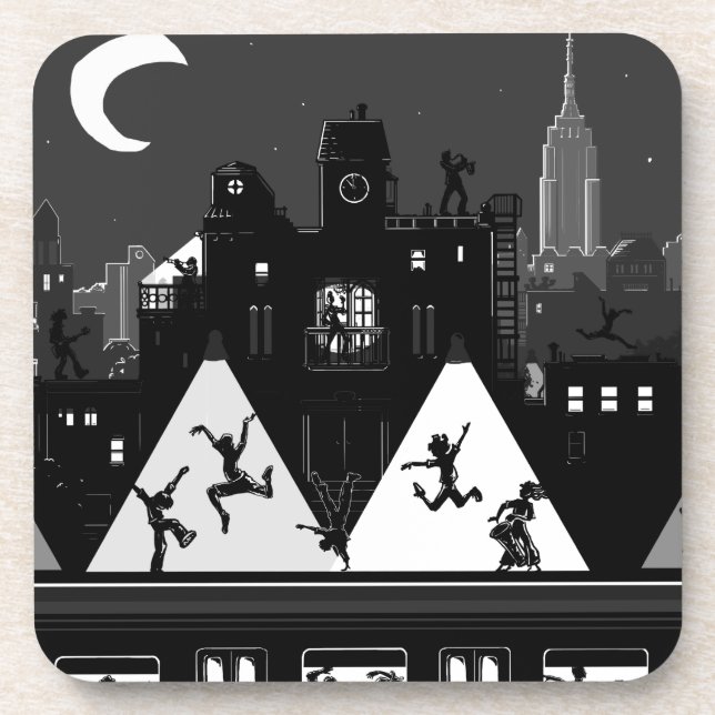 Posavasos Noches de Boogie de Nueva York (Frente)