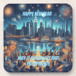 Posavasos Nochevieja en Nueva York