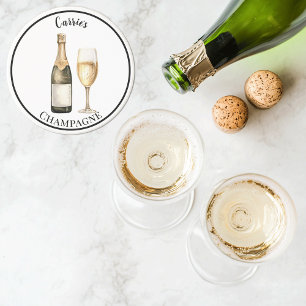 Posavasos Nombre Amante del Prosecco de Champán