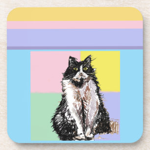 Posavasos Nombre de Chicas rosados para pasteles de gato de 