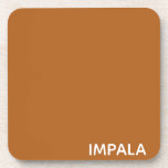 Posavasos Nombre de color marrón de Impala<br><div class="desc">Nombre de color marrón de Impala</div>