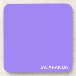 Posavasos Nombre de color púrpura de Jacaranda