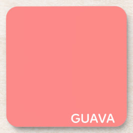 Posavasos Nombre de color rosa guayaba