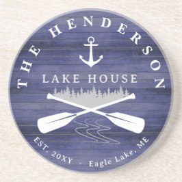 Posavasos Nombre de familia Lake House Pine Tree wood Person