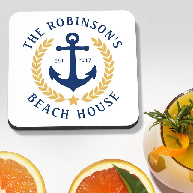 Posavasos Nombre de la familia Casa Anchor Gold Laurel Blanc (Subido por el creador)