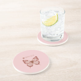 Posavasos Nombre de Mariposa Borgoña