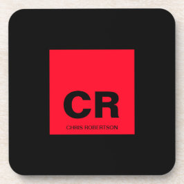 Posavasos Nombre de monograma Regalo de Personalizado de cre