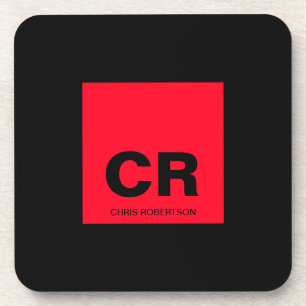 Posavasos Nombre de monograma Regalo de Personalizado de cre