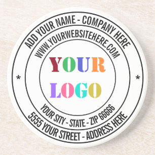 Posavasos Nombre del logotipo de texto de personalizado Dire