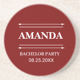 POSAVASOS NOMBRE PERSONALIZADO DAMAS DE HONOR FIESTA DE DESP