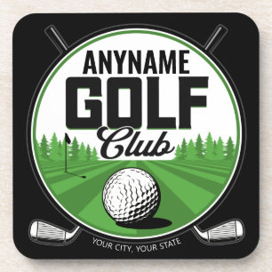 Posavasos NOMBRE Personalizado Jugador del Club de Golf Golf