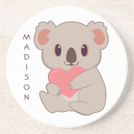 Posavasos Nombre personalizado Love Koala