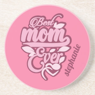 Posavasos Nombre personalizado "Mejor Mamá De La Historia"