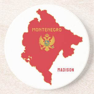 Posavasos Nombre personalizado Montenegro
